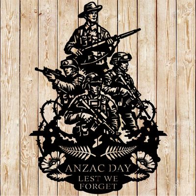 ANZAC Day Art Sign Vector Cutting File