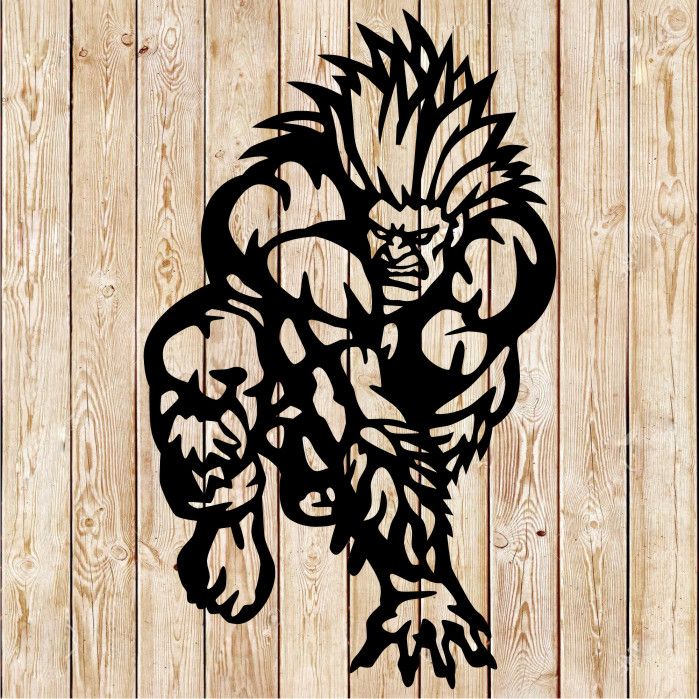 Blanka. Street Fighter cutting file