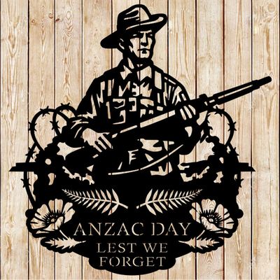 ANZAC Day Art Sign Vector Cutting File