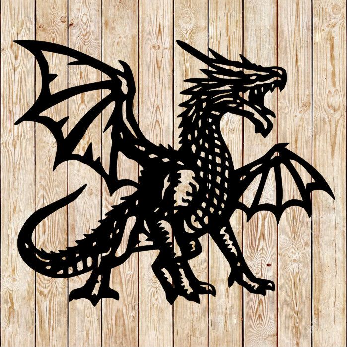 Dragon - Dungeons &amp; Dragons Vector Cutting File