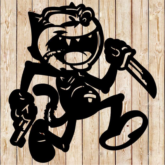 Bad Felix Cat Cartoon Cutting file