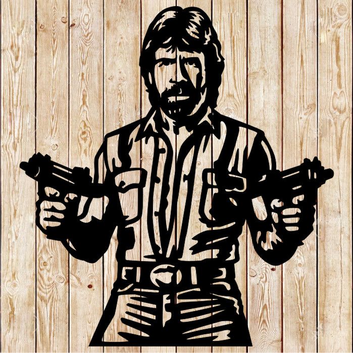 Chuck Norris - Invasion USA vector cutting file