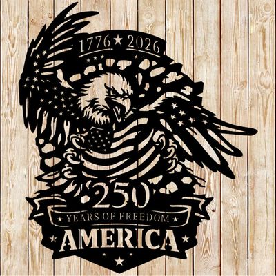 American Eagle – 250th Anniversary  wall cutting file