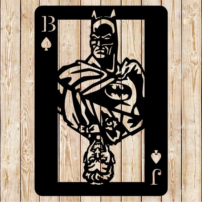 Batman &amp; Joker Card cutting file