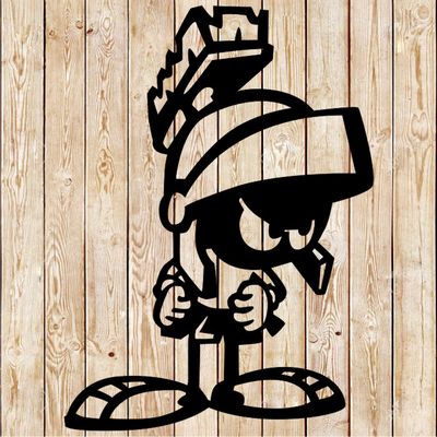 Marvin Martian cutting file