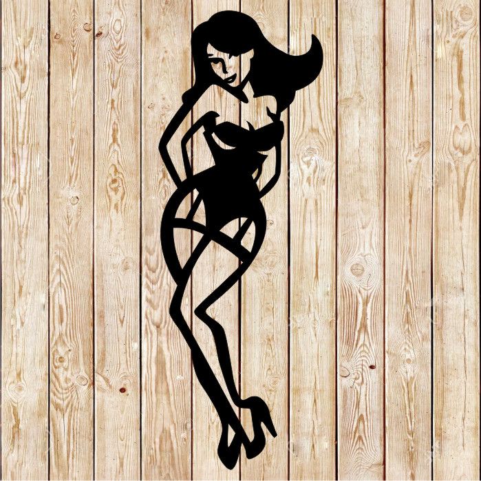 Sexy Pin Up  Girl Sign lingerie Cutting File