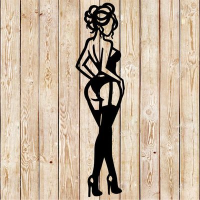 Sexy Pin Up  Girl Sign Cutting File