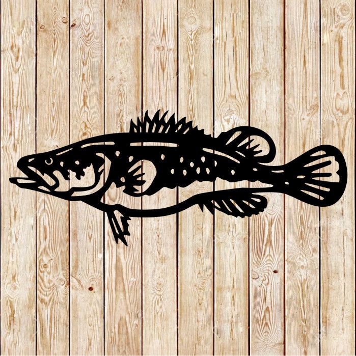 Murray Cod Fish Vector Cutting File