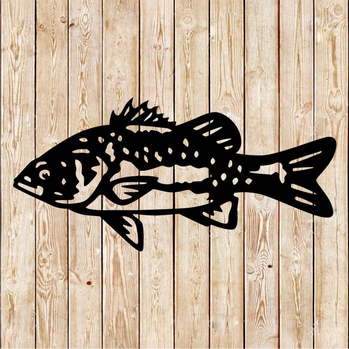 Australian Bass Fish Vector Cutting File