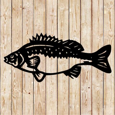 Silver Perch Fish Vector Cutting File