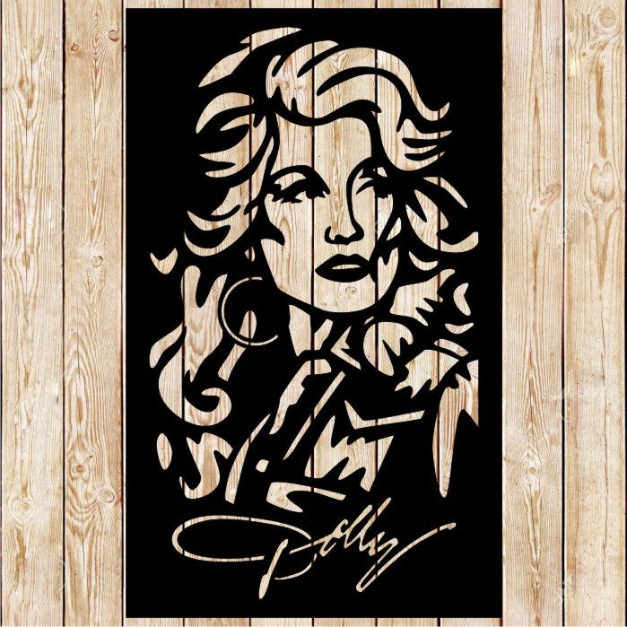 Dolly Parton portrait Cutting File