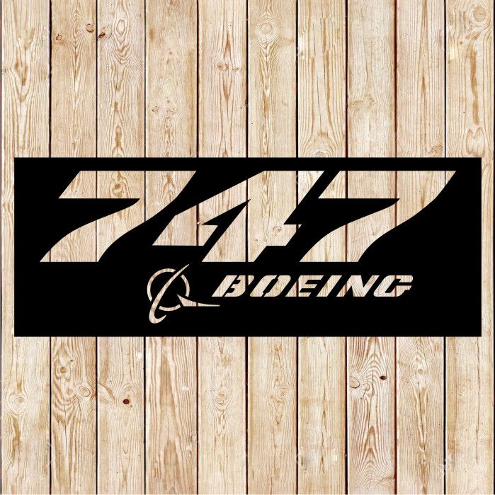 Boeing 747 Logo Cutting File