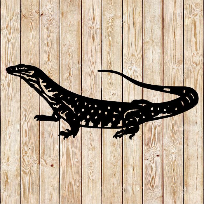 Goanna - Monitor Lizard Vector Cutting File