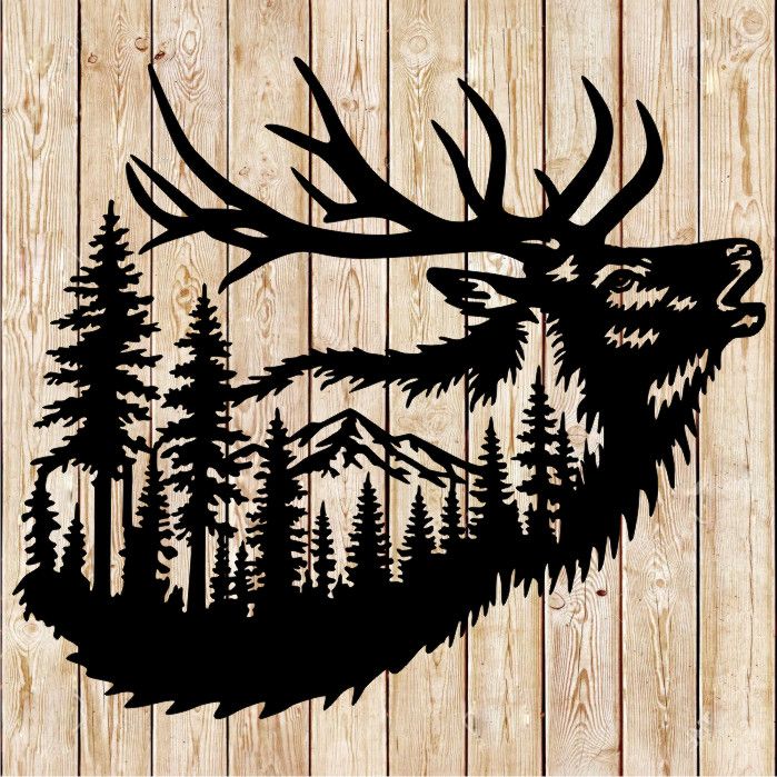 Elk Forest Art Cutting file