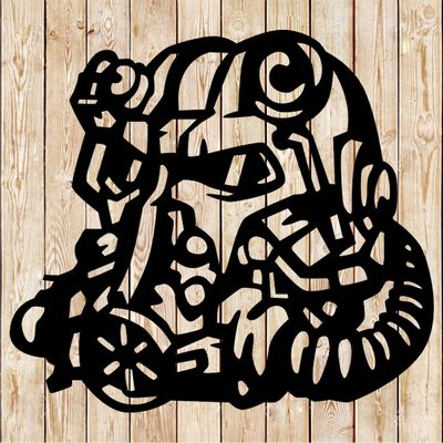 Fallout Power Armor Helmet  Cutting File