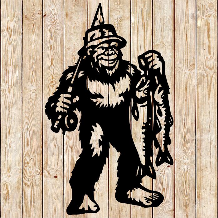 Bigfoot Fishing Trouts Cutting File