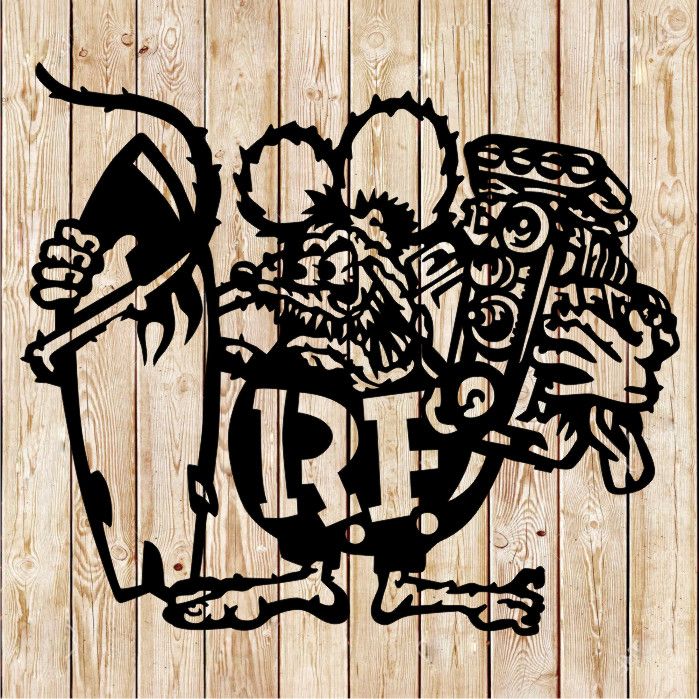 Classic Rat Fink Surfer Engine Cutting File