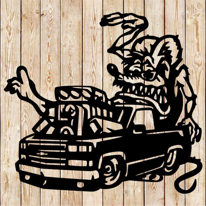 Chevy Truck Rat Fink  Cutting File