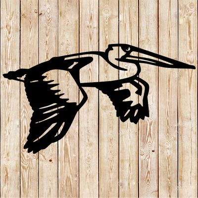 Flying Pelican Bird Cutting File