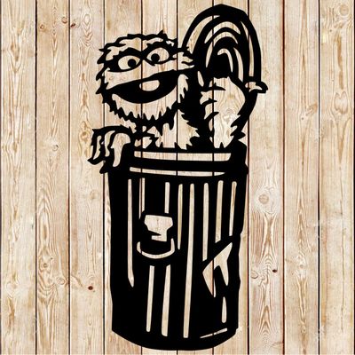 Oscar the Grouch  (Sesame Street) cutting file