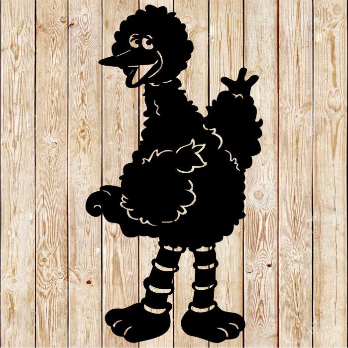 Big Bird  (Sesame Street) cutting file