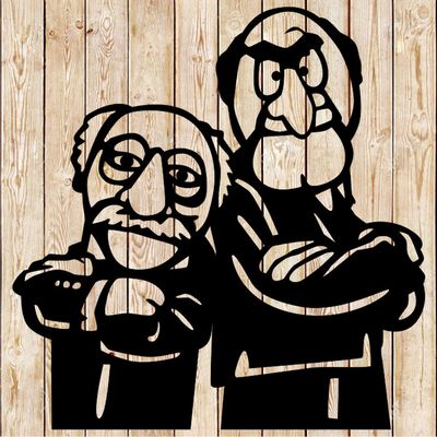 Old Men  - Statler and Waldorf (Muppets) cutting file