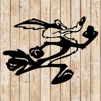 Coyote Cartoon Running  cutting file