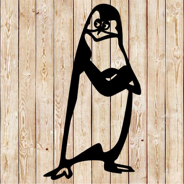Madagascar Penguin Kowalski cutting file