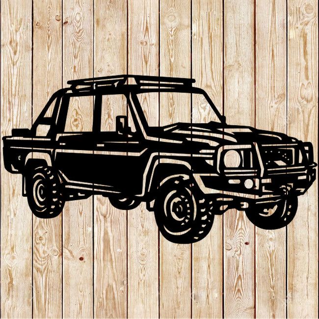 Toyota Land Cruiser 79 Pickup Cutting File