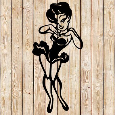 Redhead - Ginger Pin Up  Girl Sign Cutting File