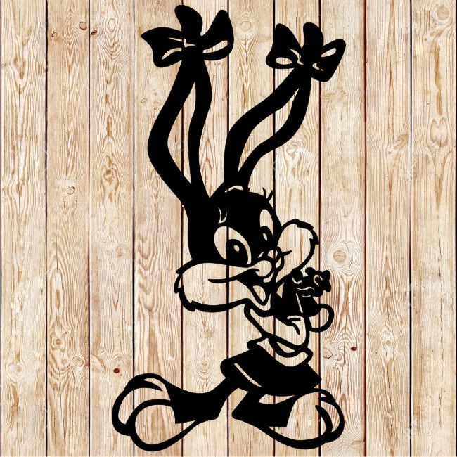 Tiny Toons Babs Bunny - Cartoon cutting file