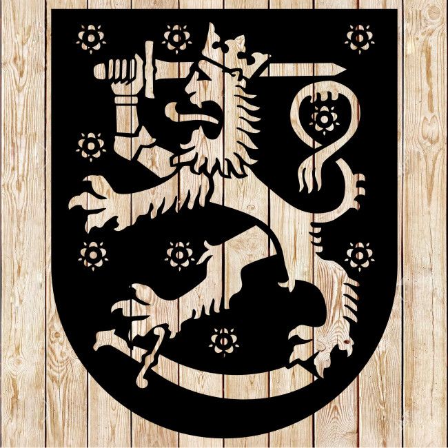Coat of arms of Finland Cutting File