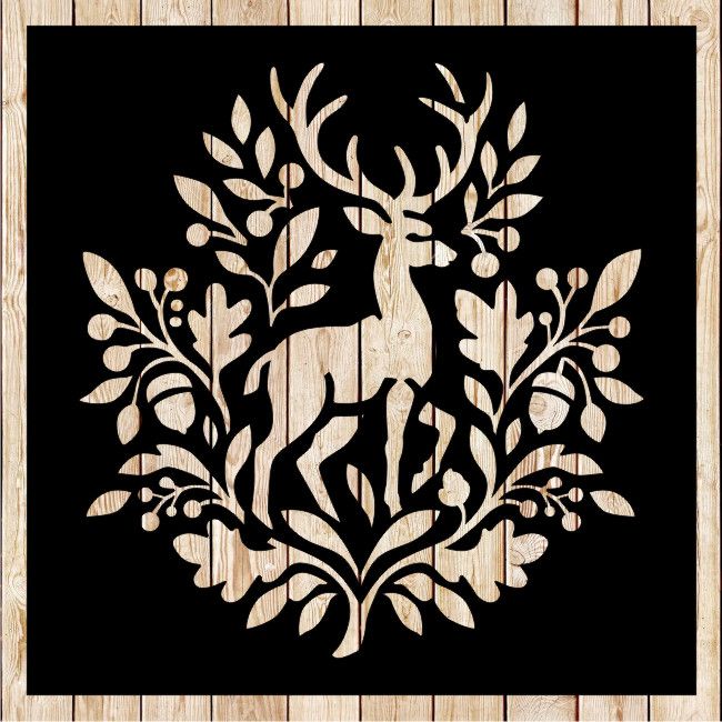 Deer decorative stencil -Deer Tribal Cutting File