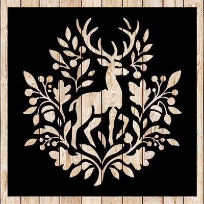 Deer decorative stencil -Deer Tribal Cutting File
