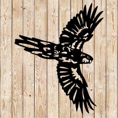 Crimson Rosella Flying - cutting file