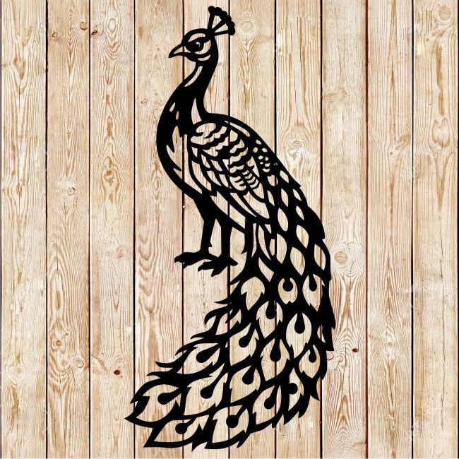 Indian peafowl - Peacock Bird Cutting File