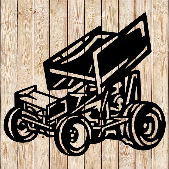 Winged Sprint Car - Sprintcar Cutting File