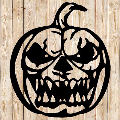 Creepy Pumpkin Halloween's  cuting file