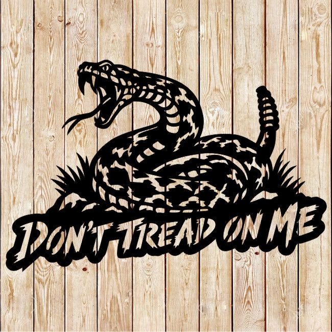 "Don't Tread on Me" Snake cutting file