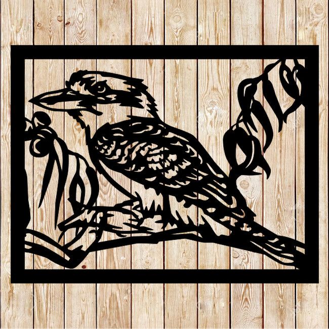 Australian Kookaburra framed cutting file