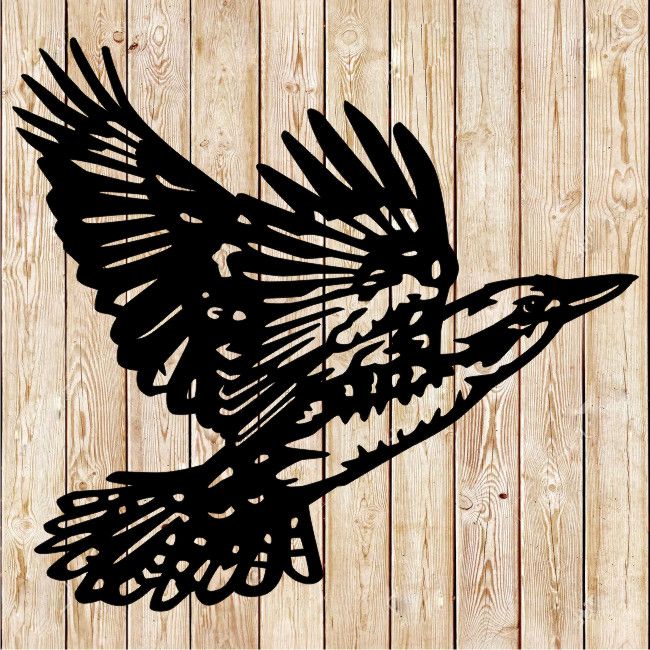 Australian Kookaburra flying cutting file