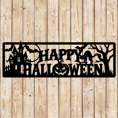 Halloween's Sign Wall decoration cutting file