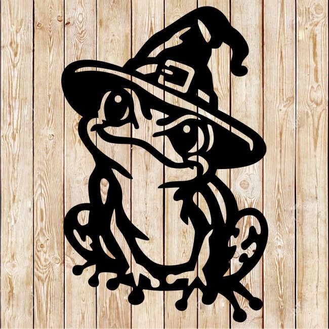 Halloween's Cute Witch Frog cutting file