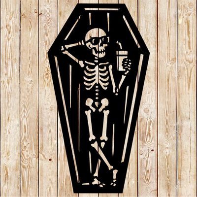 Skeleton Taking a Break cutting file