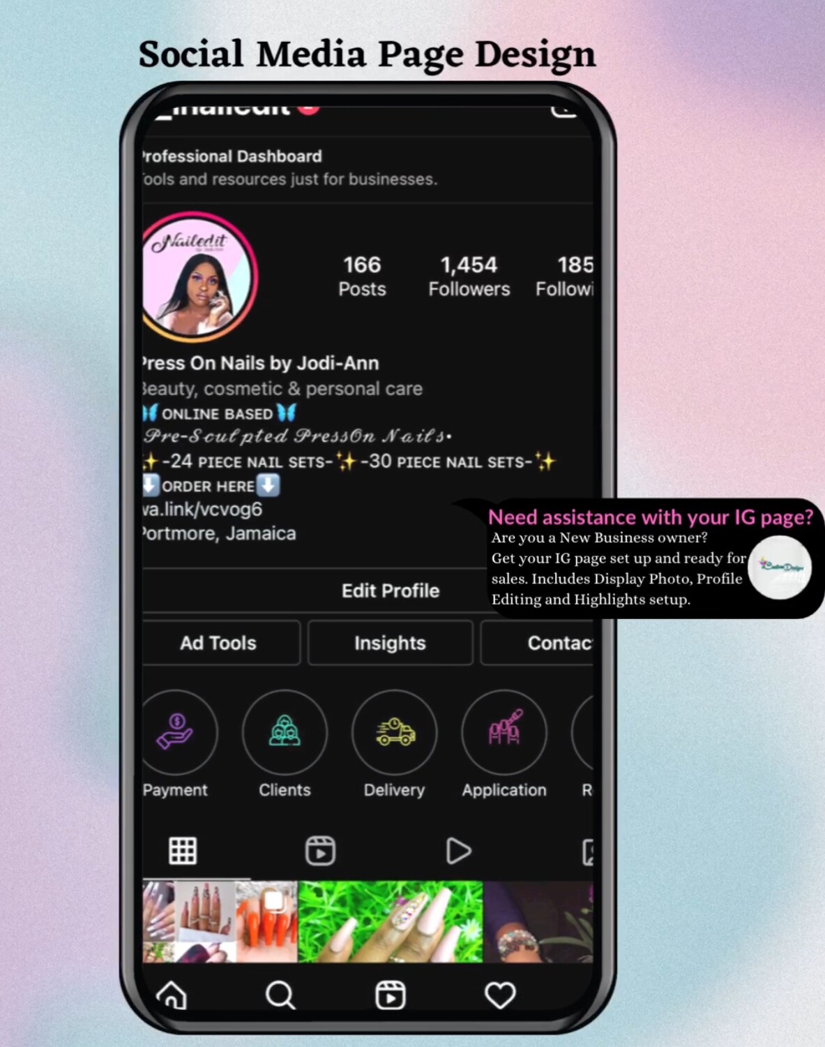 Social Media Page Design