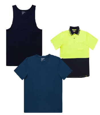 T-shirts, Hi Vis and Mens Singlets