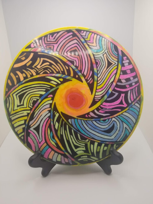 Dyed Dynamic Discs Felon Rainbow Stencil 176g