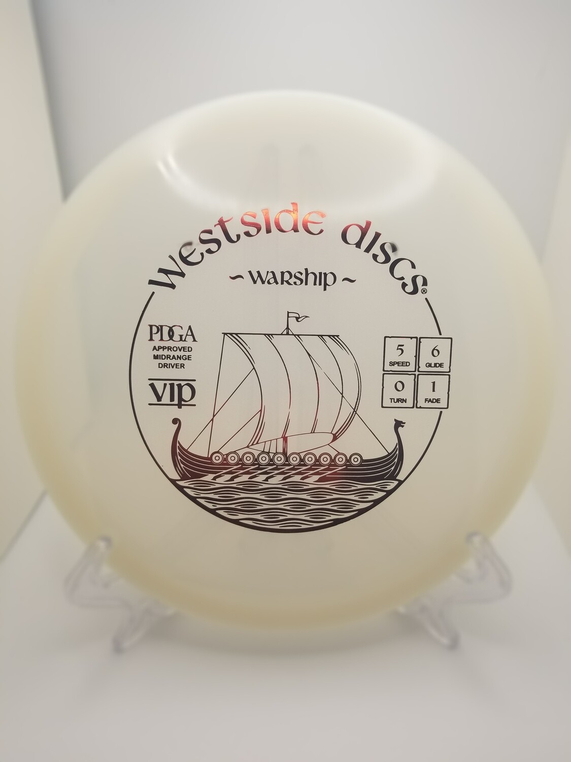 Westside Discs White Stamped VIP Warship.
