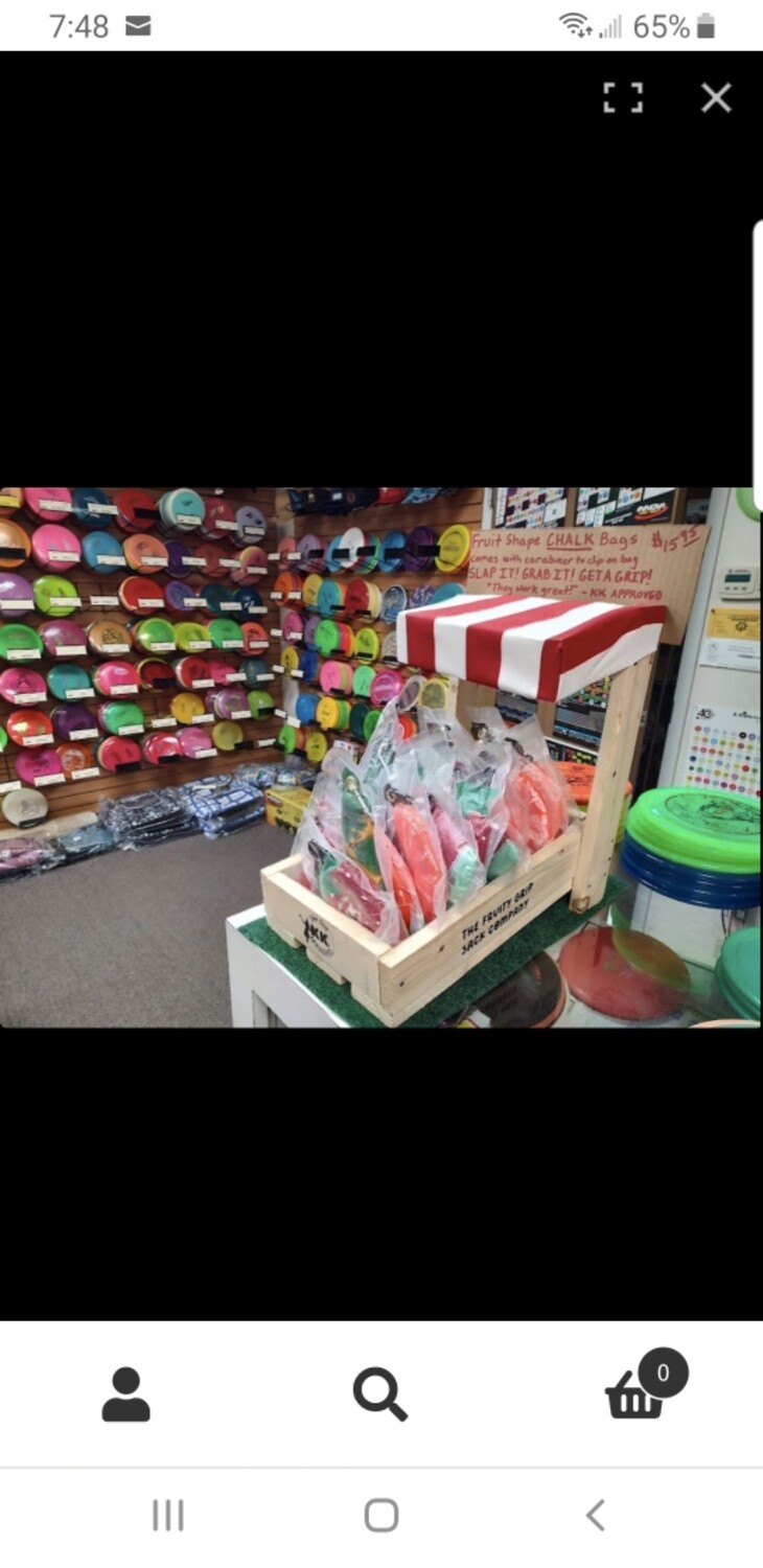 Mini Fruit Stand Store Display with 25 Chalk Bags