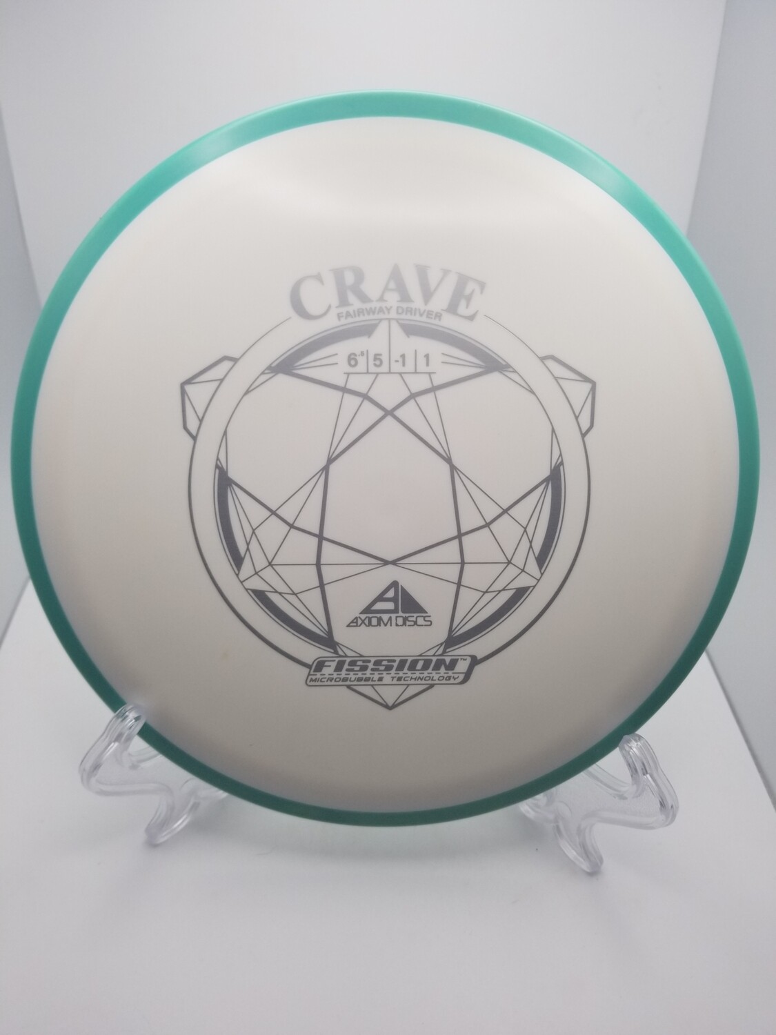 Axiom Discs Fission White with Colored Rim Stamped Crave 161-170g